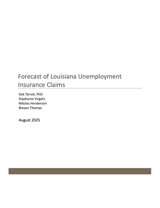 Forecast of LA Unemployment Insurance Claims